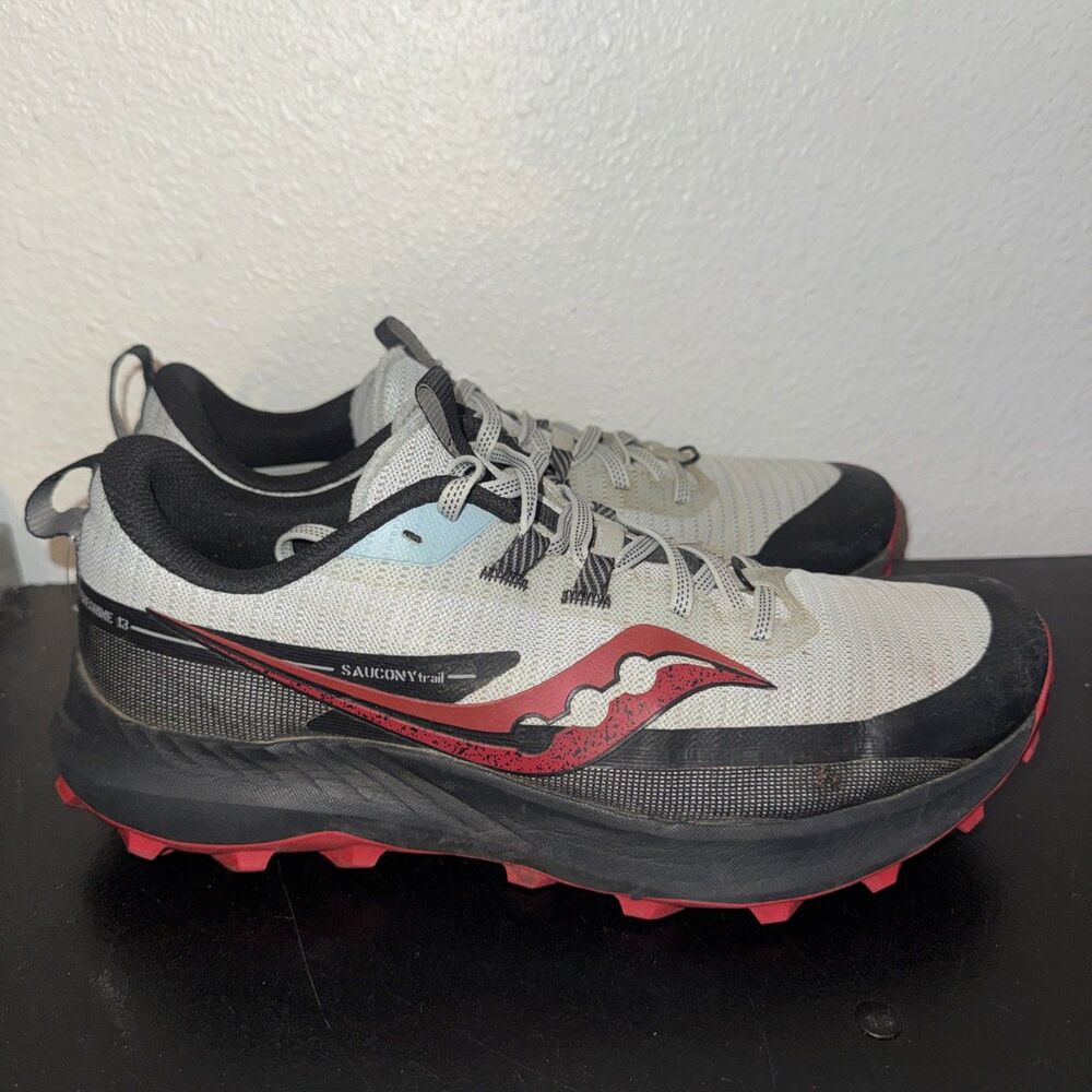 Men's Sz 12.5 Saucony Peregrine 13 ST Trail Running Shoes Hiking